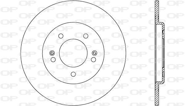 Discos de travão OPEN PARTS ref. BDR2608.10