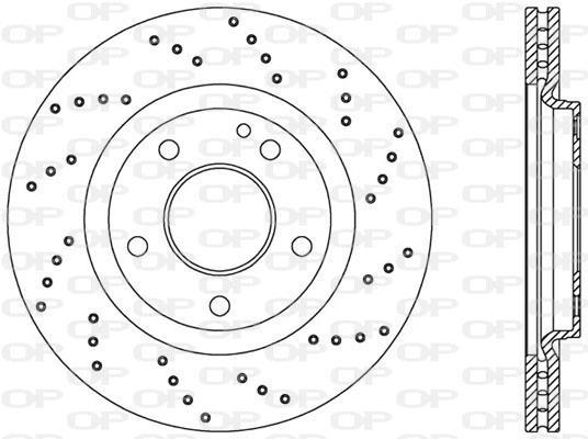 Discos de travão OPEN PARTS ref. BDRS2054.25