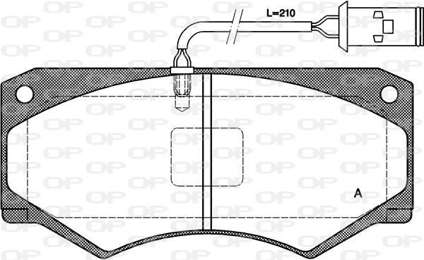 Jeu de 4 plaquettes de frein OPEN PARTS BPA0047.52