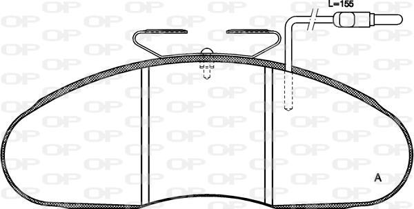 Jeu de 4 plaquettes de frein OPEN PARTS BPA0048.02