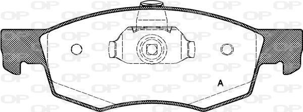 Jeu de 4 plaquettes de frein OPEN PARTS BPA0172.30