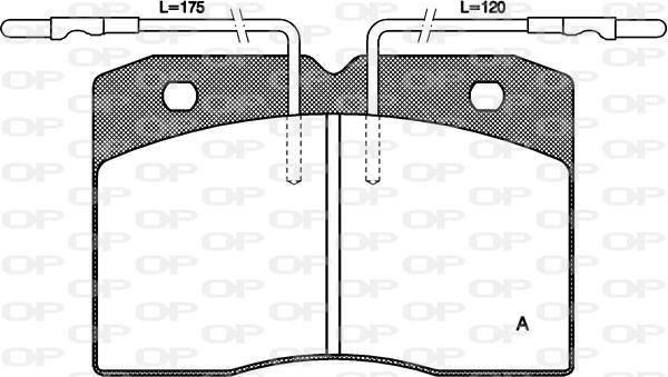 Jogo de 4 pastilhas de travão OPEN PARTS ref. BPA0211.04