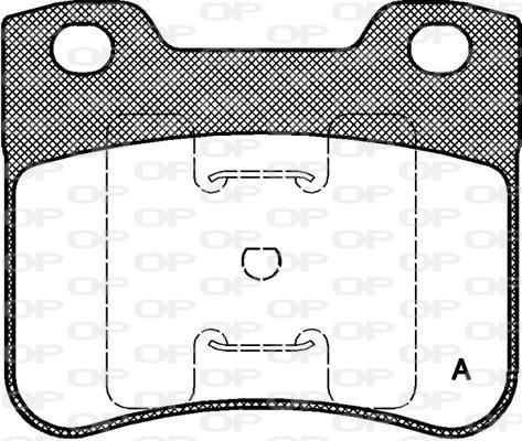 Jeu de 4 plaquettes de frein OPEN PARTS BPA0247.10