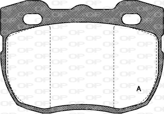 Jeu de 4 plaquettes de frein OPEN PARTS BPA0267.00