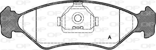 Jogo de 4 pastilhas de travão OPEN PARTS ref. BPA0285.10
