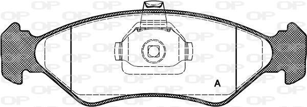 Jeu de 4 plaquettes de frein OPEN PARTS BPA0285.20