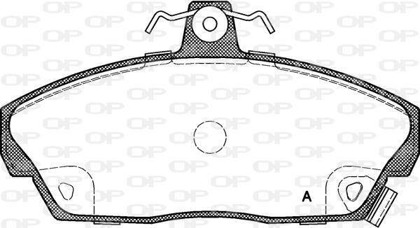 Jeu de 4 plaquettes de frein OPEN PARTS ref. BPA0337.02