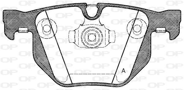 Jeu de 4 plaquettes de frein OPEN PARTS BPA0381.61