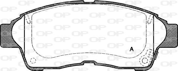 Jeu de 4 plaquettes de frein OPEN PARTS ref. BPA0402.02
