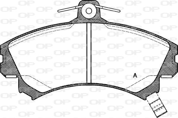 Jogo de 4 pastilhas de travão OPEN PARTS ref. BPA0590.21