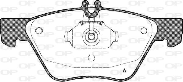 Jogo de 4 pastilhas de travão OPEN PARTS ref. BPA0601.00