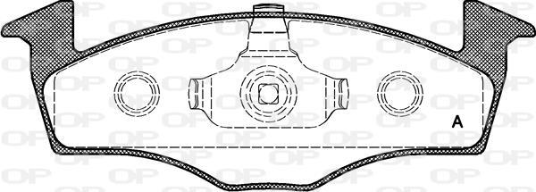 Jeu de 4 plaquettes de frein OPEN PARTS ref. BPA0609.20