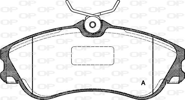 Jogo de 4 pastilhas de travão OPEN PARTS ref. BPA0634.00