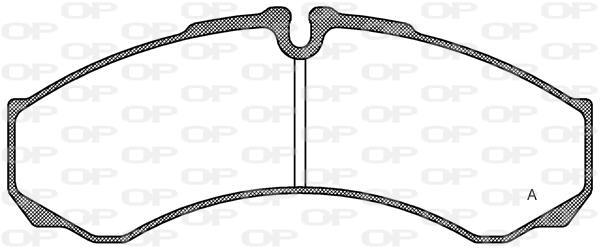 Jogo de 4 pastilhas de travão OPEN PARTS ref. BPA0651.10