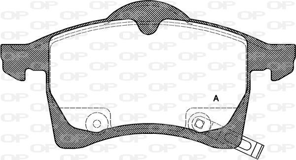Jogo de 4 pastilhas de travão OPEN PARTS ref. BPA0683.02