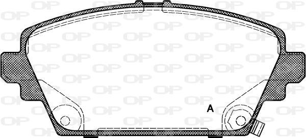 Jeu de 4 plaquettes de frein OPEN PARTS BPA0694.02