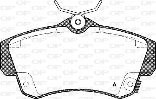 Jeu de 4 plaquettes de frein OPEN PARTS ref. BPA0753.02
