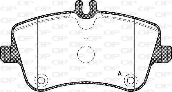 Jogo de 4 pastilhas de travão OPEN PARTS ref. BPA0768.00