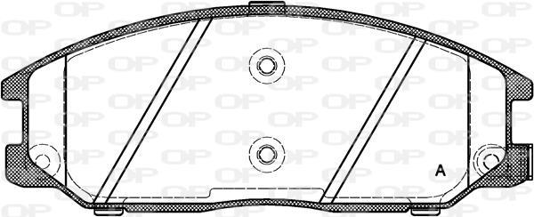 Jogo de 4 pastilhas de travão OPEN PARTS ref. BPA0771.12