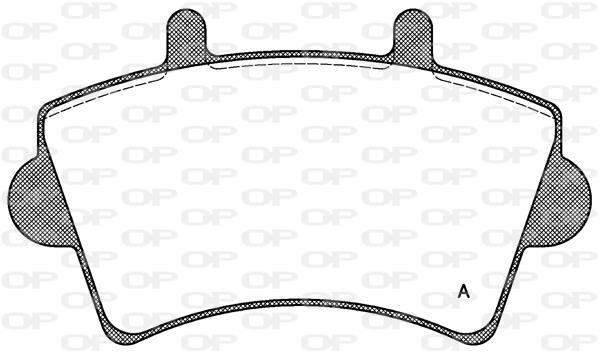 Jeu de 4 plaquettes de frein OPEN PARTS ref. BPA0819.00