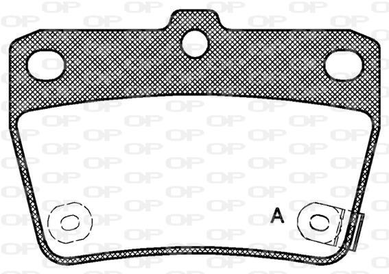 Jeu de 4 plaquettes de frein OPEN PARTS ref. BPA0839.02