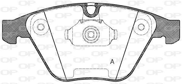 Jeu de 4 plaquettes de frein OPEN PARTS BPA0857.30