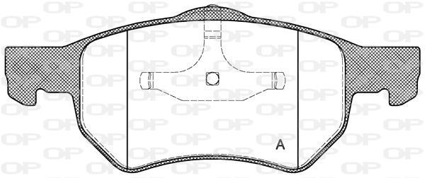 Jogo de 4 pastilhas de travão OPEN PARTS ref. BPA0882.00