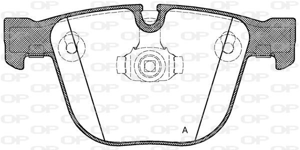 Jeu de 4 plaquettes de frein OPEN PARTS ref. BPA0892.00