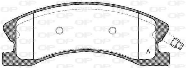 Jogo de 4 pastilhas de travão OPEN PARTS ref. BPA0973.02