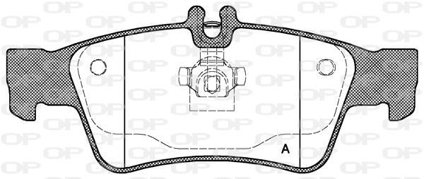 Jeu de 4 plaquettes de frein OPEN PARTS BPA0991.00