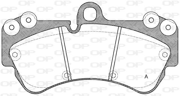 Jeu de 4 plaquettes de frein OPEN PARTS BPA0994.00