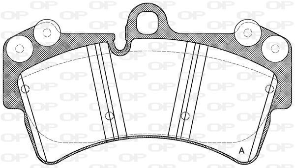 Jeu de 4 plaquettes de frein OPEN PARTS ref. BPA0995.00