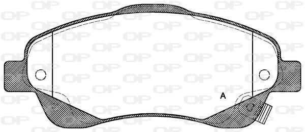 Jogo de 4 pastilhas de travão OPEN PARTS ref. BPA1046.02
