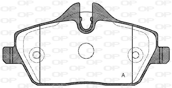 Jeu de 4 plaquettes de frein OPEN PARTS BPA1131.10