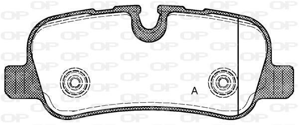 Jogo de 4 pastilhas de travão OPEN PARTS ref. BPA1159.00