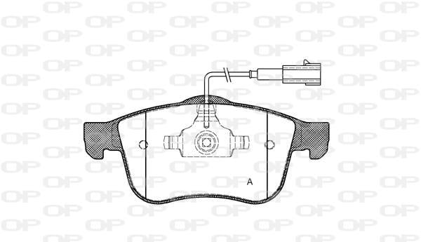 Jogo de 4 pastilhas de travão OPEN PARTS ref. BPA1183.02