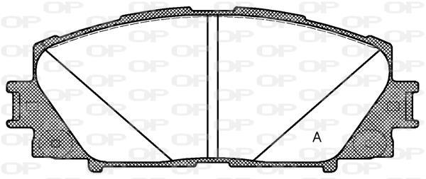 Jeu de 4 plaquettes de frein OPEN PARTS BPA1224.10