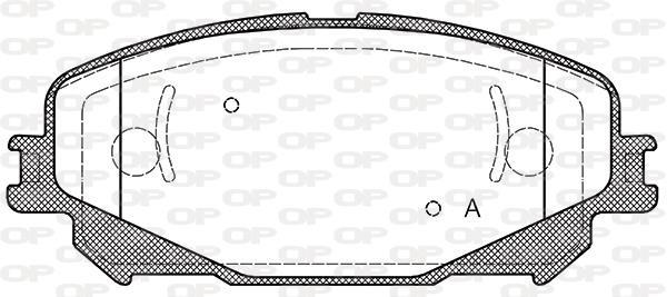Jeu de 4 plaquettes de frein OPEN PARTS BPA1318.30