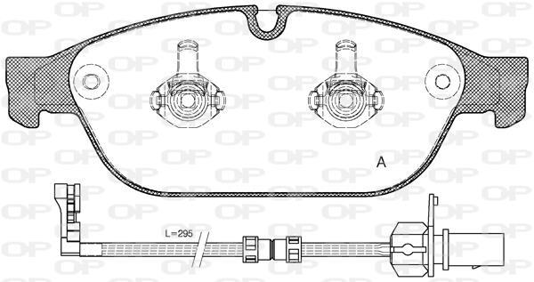 Jogo de 4 pastilhas de travão OPEN PARTS ref. BPA1441.02