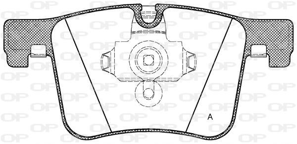 Jeu de 4 plaquettes de frein OPEN PARTS BPA1457.00