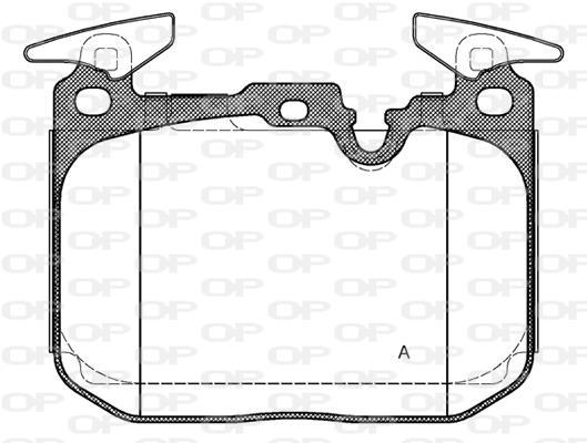 Jeu de 4 plaquettes de frein OPEN PARTS BPA1491.10