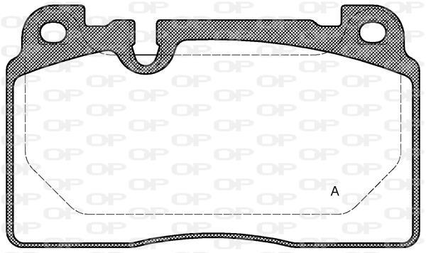 Jeu de 4 plaquettes de frein OPEN PARTS BPA1527.00