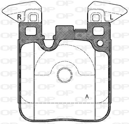 Jeu de 4 plaquettes de frein OPEN PARTS BPA1539.00