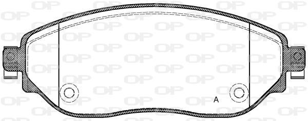Jeu de 4 plaquettes de frein OPEN PARTS ref. BPA1617.08