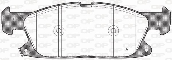 Jeu de 4 plaquettes de frein OPEN PARTS BPA1657.02