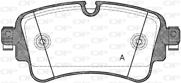 Jeu de 4 plaquettes de frein OPEN PARTS BPA1669.08