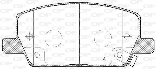 Jeu de 4 plaquettes de frein OPEN PARTS BPA1670.02