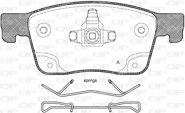 Jeu de 4 plaquettes de frein OPEN PARTS ref. BPA1679.02