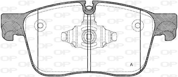 Jeu de 4 plaquettes de frein OPEN PARTS BPA1683.00