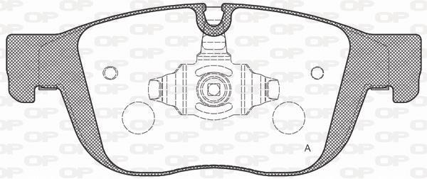 Jeu de 4 plaquettes de frein OPEN PARTS BPA1689.00